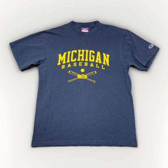 Other - Vintage Michigan Wolverines Baseball Big Ten Conference T-shirt Champion Large